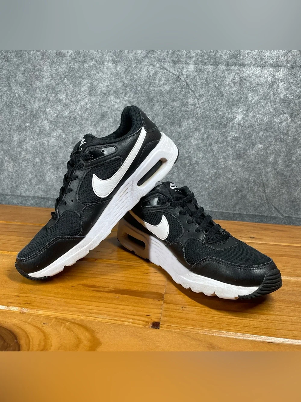 Nike Air Max SC Mens Size 8 Black White Low Top Running Walking Shoes CW4555-002
